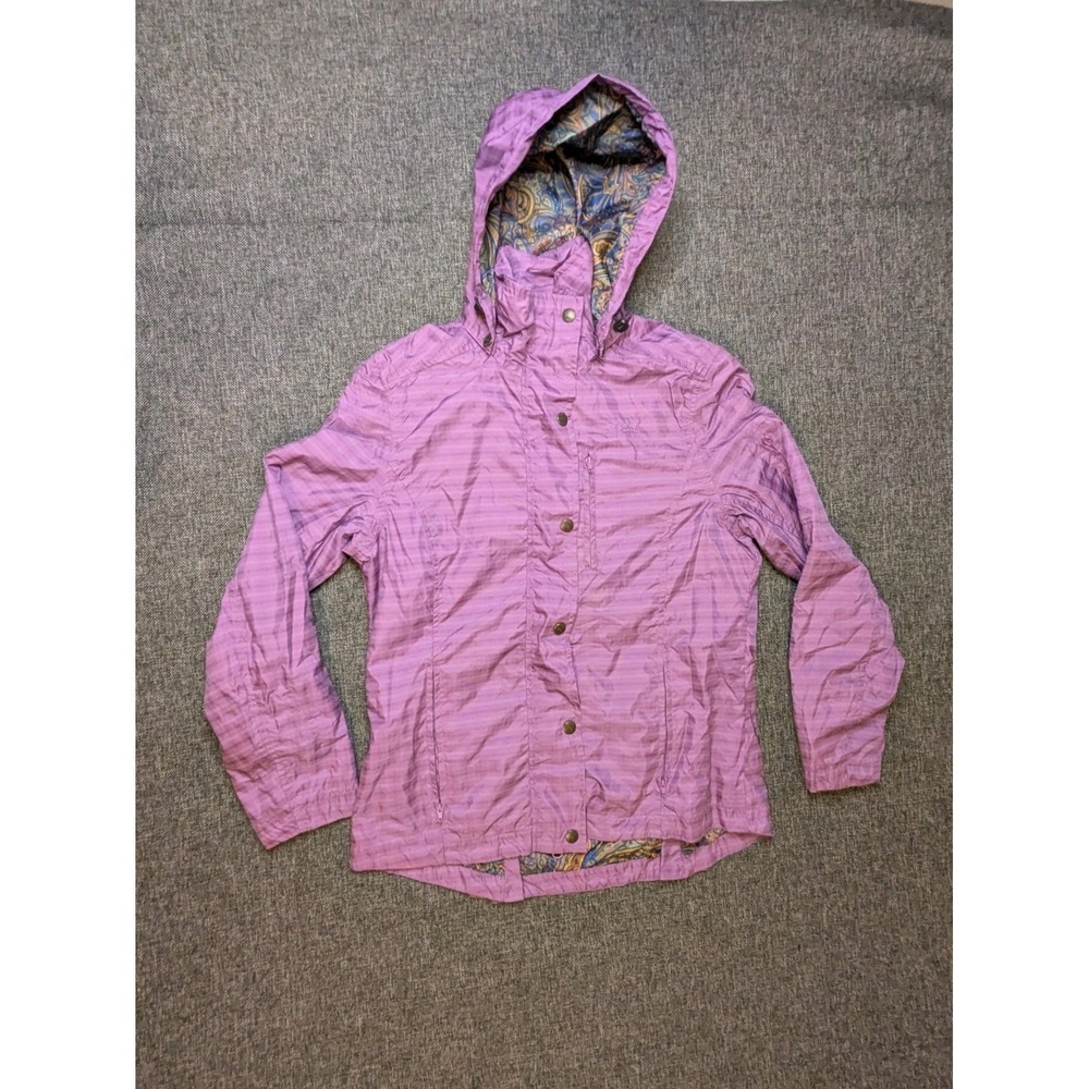 Outback Trading Company Women's Medium Purple Design Hooded Outdoor Jacket‎ Coat
